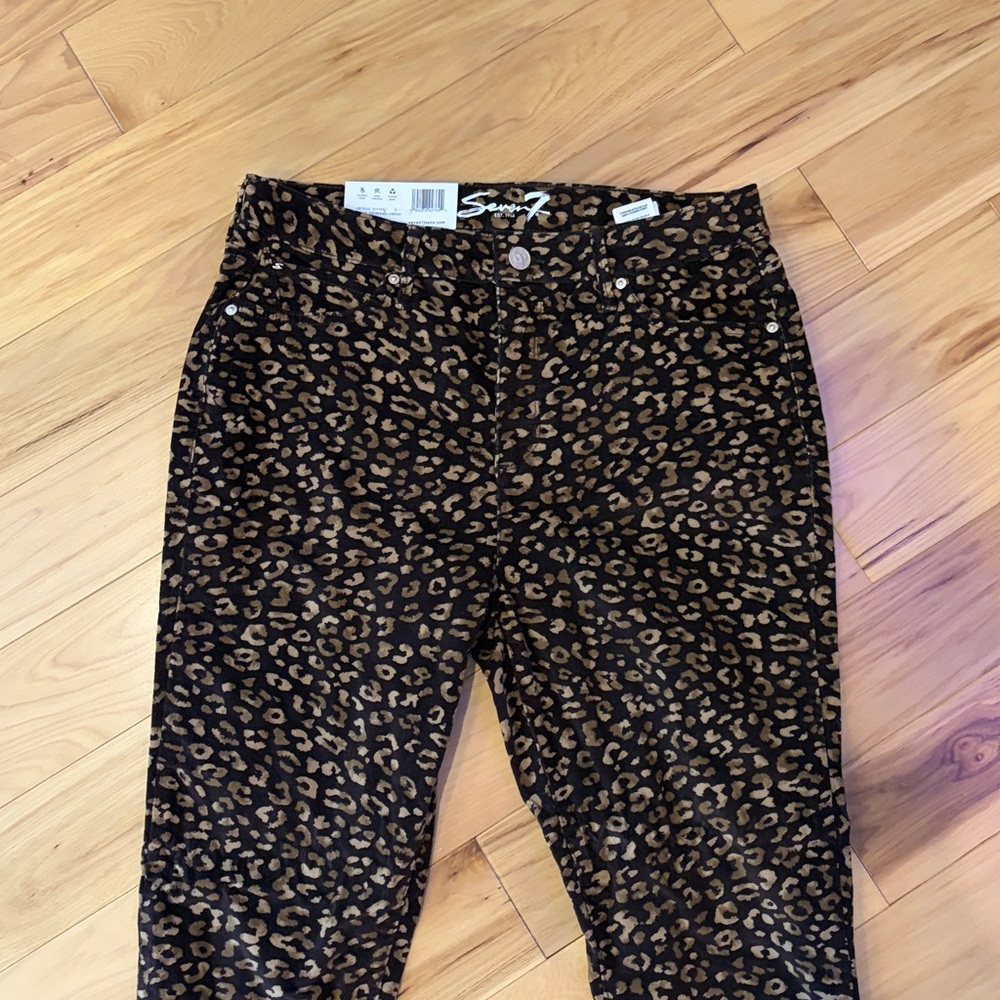 Seven7 Wild Animal Print Trousers